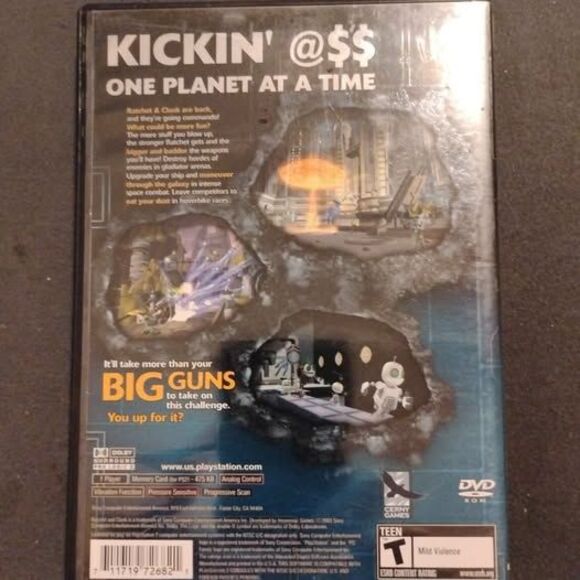 Ratchet & Clank: Going Commando (Sony PlayStation 2, 2003, Complete CIB) - Picture 5 of 5